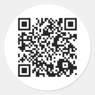 Sticker Rond code QR personnalisable