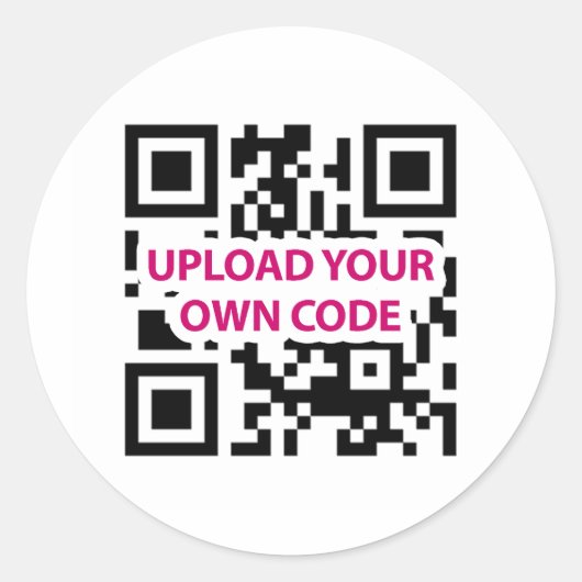 Sticker Rond Code QR personnalisable (Devant)