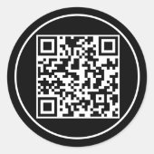 STICKER ROND CODE QR PERSONNALISÉ (Devant)