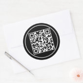 STICKER ROND CODE QR PERSONNALISÉ (Enveloppe)