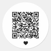 Sticker Rond Code QR personnalisé promotionnel (Devant)