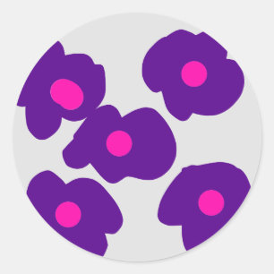 Sticker Rond Code QR personnalisé simple ajouter votre nom logo