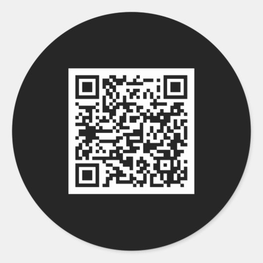 Sticker Rond Code QR simple élégant Scannable professionnel (Devant)