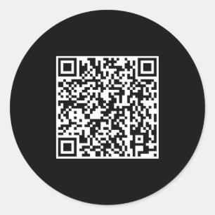 Sticker Rond Code QR simple élégant Scannable professionnel