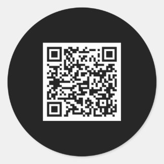 Sticker Rond Code QR simple élégant Scannable professionnel
