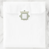Sticker Rond Code QR Vert Sauge Allons Connecter Petite Entrepr (Sac)
