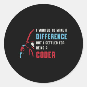 Sticker Rond Codeur Médicale Etant Un Codeur Codeur ICD Coder C