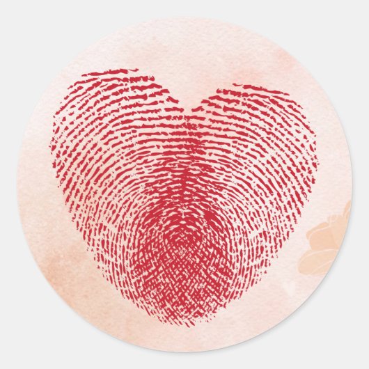 Sticker Rond Cœur (Devant)