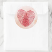 Sticker Rond Cœur (Sac)