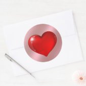 Sticker Rond Coeur (Enveloppe)