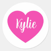 Sticker Rond Coeur (Devant)