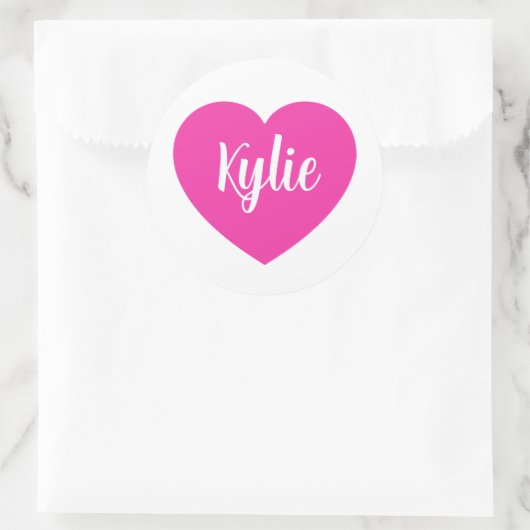 Sticker Rond Coeur (Sac)