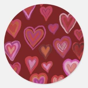 Sticker Rond coeur