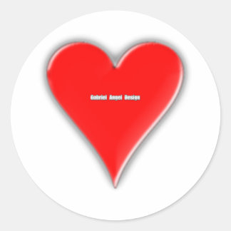 Sticker Rond Coeur