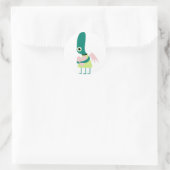 Sticker Rond Coeur Alien mou (Sac)
