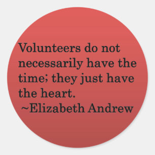 Sticker Rond Coeur bénévole