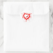 Sticker Rond Coeur brisé...encore (Sac)