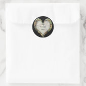 Sticker Rond Coeur Camouflage (Sac)