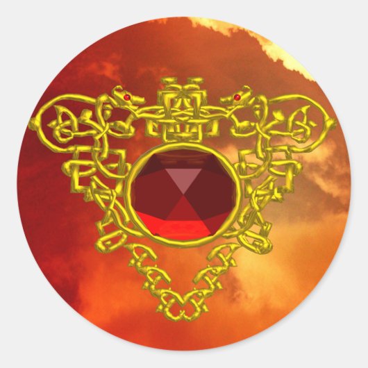 STICKER ROND COEUR CELTIQUE (Devant)