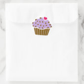 Sticker Rond Coeur Choco Chip Blueberry Cupcake (Sac)