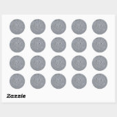 Sticker Rond Coeur (coquilles) (Feuille)