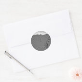 Sticker Rond Coeur dans le sable (Enveloppe)