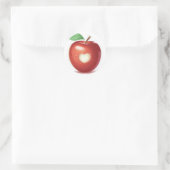 Sticker Rond Coeur d'Apple (Sac)