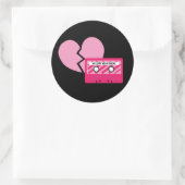 Sticker Rond Coeur de bande Mix (Sac)