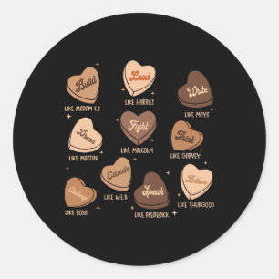 Sticker Rond Cœur de bonbon Martin Dirige Comme Harriet Histoir