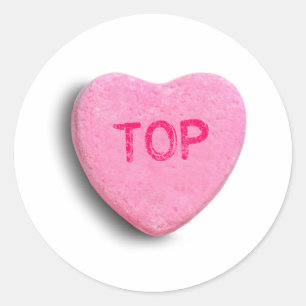 Sticker Rond Cœur de Bonbon Suprême