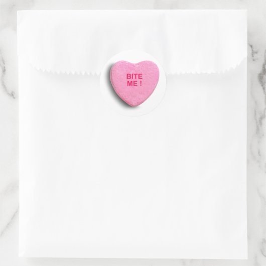 STICKER ROND COEUR DE CANDY (Sac)
