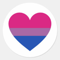 Coeur de fierté bisexuel
