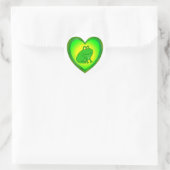 Sticker Rond Coeur de grenouille (Sac)