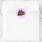 Sticker Rond Cœur de la Saint-Valentin (Sac)