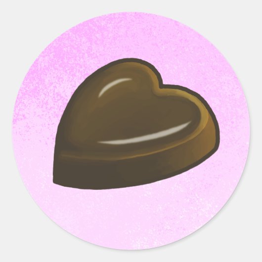 Sticker Rond Cœur de la Saint-Valentin (Devant)