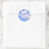 Sticker Rond Cœur de nuages (Sac)