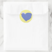 Sticker Rond coeur d'oiseaux (Sac)