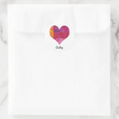 Sticker Rond Coeur doré (Sac)