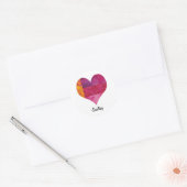 Sticker Rond Coeur doré (Enveloppe)