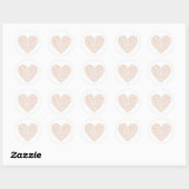 Sticker Rond Coeur doux | Saupoudrer bébé (Feuille)