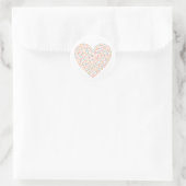Sticker Rond Coeur doux | Saupoudrer bébé (Sac)
