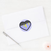 Sticker Rond Coeur élémentaire d'air (Enveloppe)