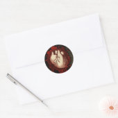 Sticker Rond Coeur et bec (Enveloppe)