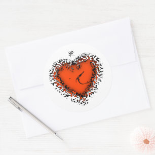 Sticker Rond Coeur factice v4.2