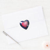 STICKER ROND CŒUR FIER EN CUIR (Enveloppe)