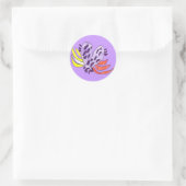 Sticker Rond Coeur flottant (Sac)