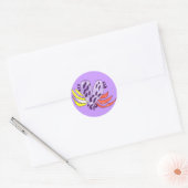 Sticker Rond Coeur flottant (Enveloppe)