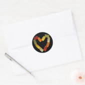 Sticker Rond coeur gommeux (Enveloppe)