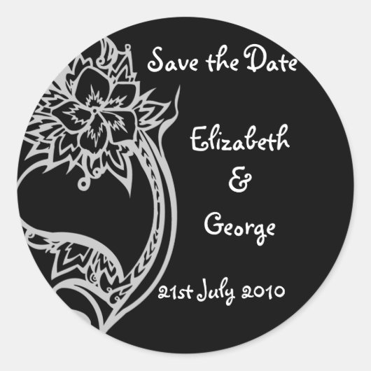 Sticker Rond Coeur hérité (Devant)