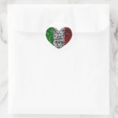 Sticker Rond Coeur Italie (Sac)